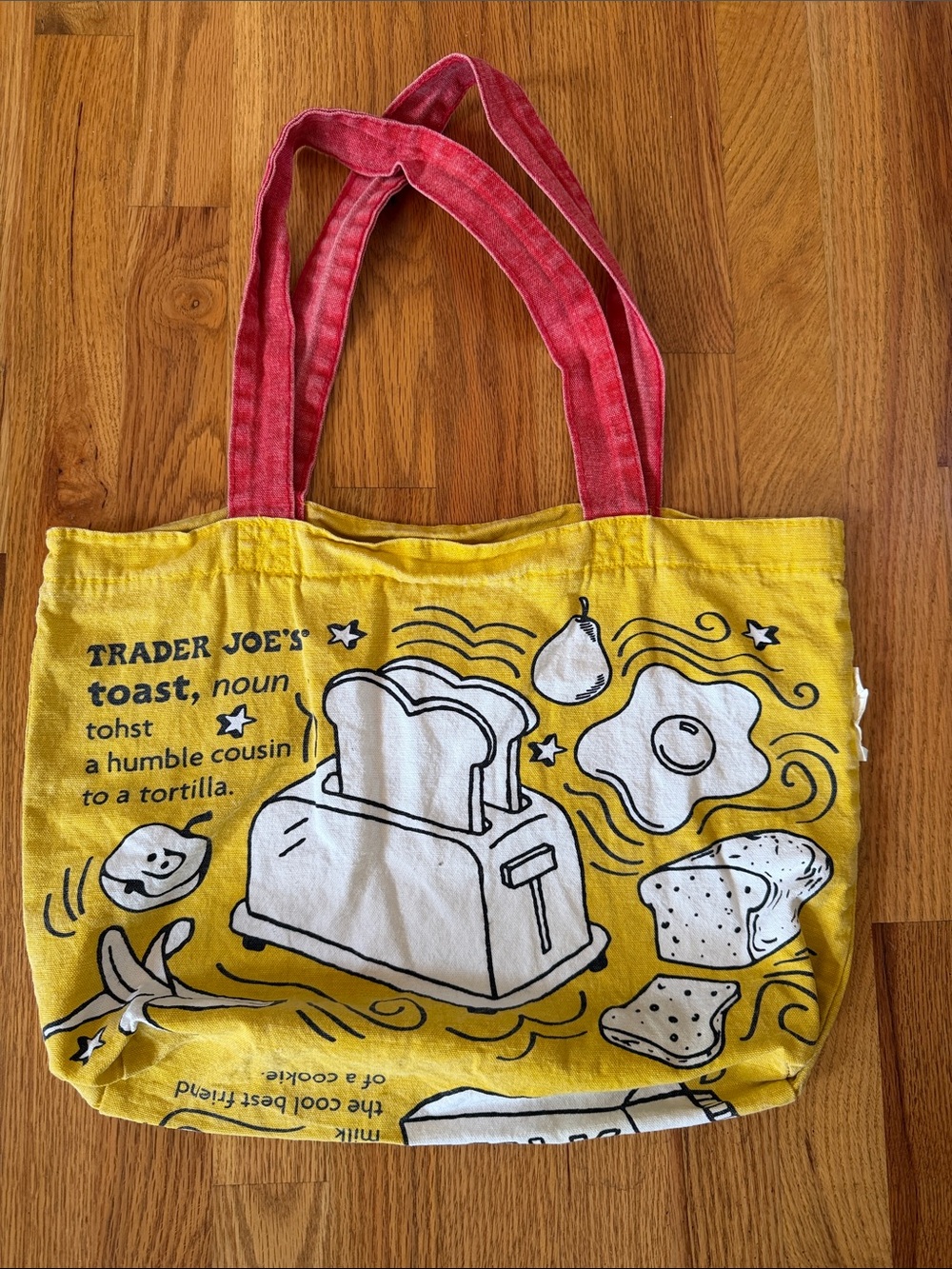Trader Joe’s Yellow Breakfast Toast Canvas Tote Bag